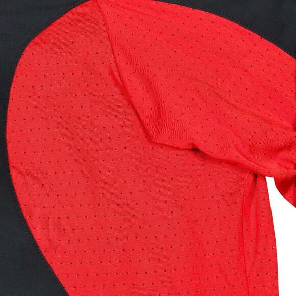 Fila Ferrari Idea Mens Black Red Half-Zip Pullover With Zipped Pockets XL Vtg - Picture 6 of 11